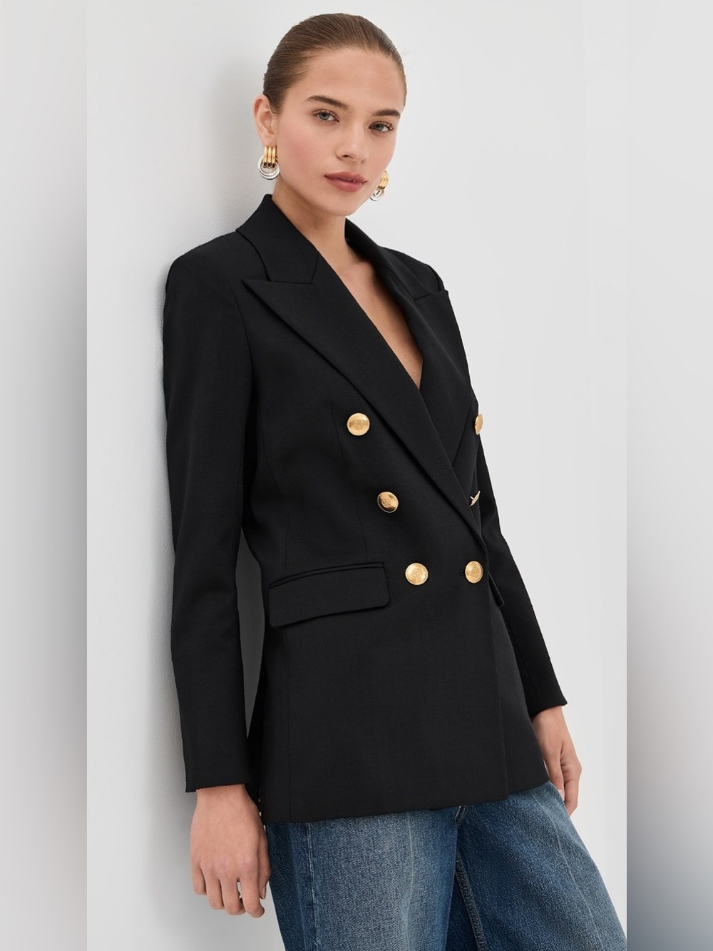 Veronica Beard Rhys Dickey virgin wool jacket blazer black NWT